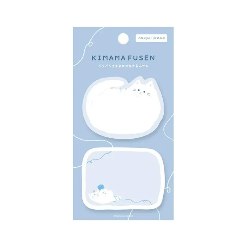 Furukawa Shiko Kimama Sticky Notes - Rolling Cat