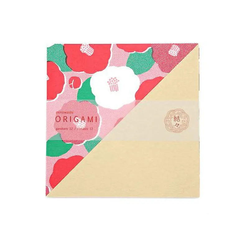 Furukawa Shiko Yuiyui Mino Washi Origami Paper Set - Camellia