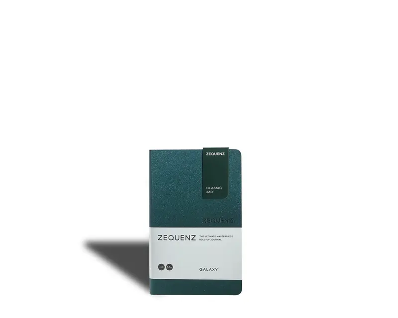 Galaxy - Rutad anteckningsbok - A6 - Astro Green