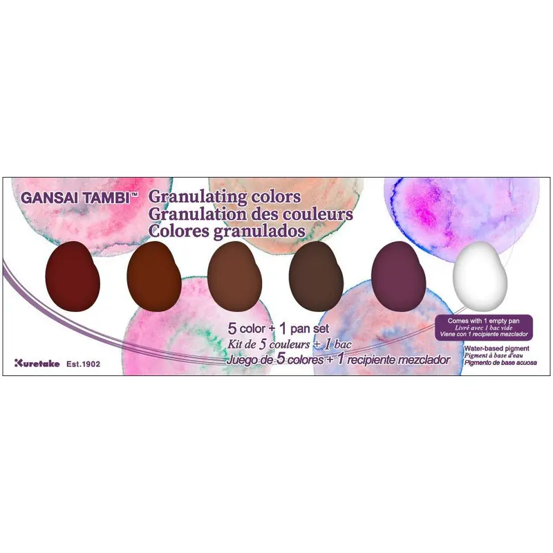 GANSAI TAMBI Akvarellfärg - Granulating colors