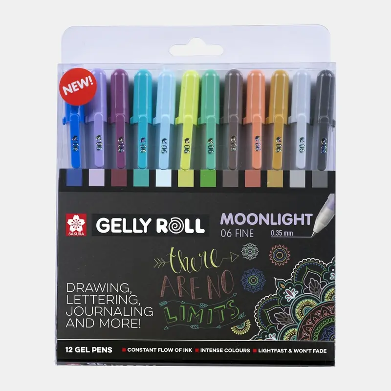 Gelly roll Moonlight 06 fine 12-pack UNIQUE COLLECTION Cosmos