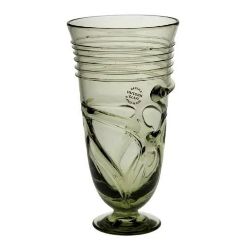 Glas med tråddekor