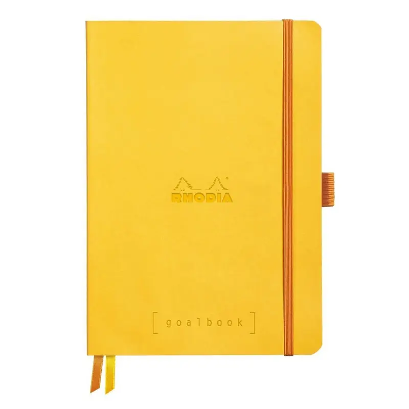 GoalBook Dotted notebook A5 - Daffodil yellow