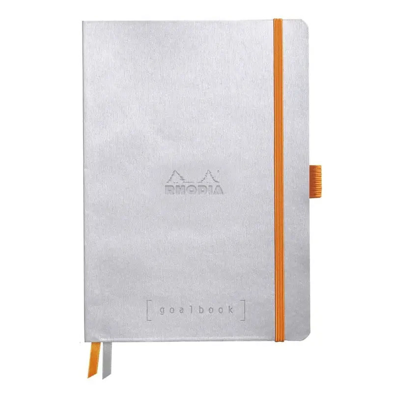 GoalBook Dotted notebook A5 - Silver