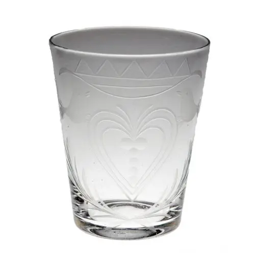 Graverat glas från Santo Domingo