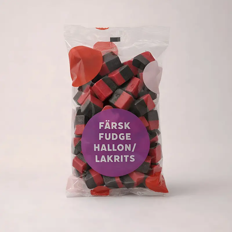 Hallon/Lakrits Fudge 215 g