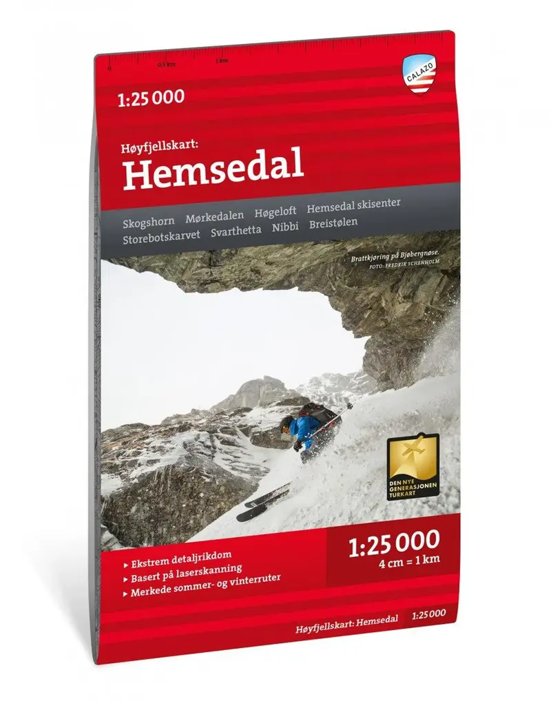 Høyfjellskart Hemsedal 1