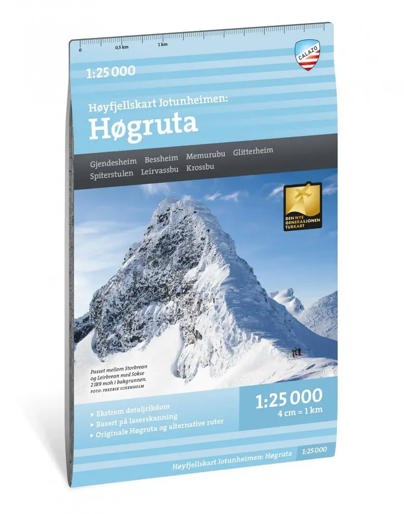 Høyfjellskart Høgruta 1