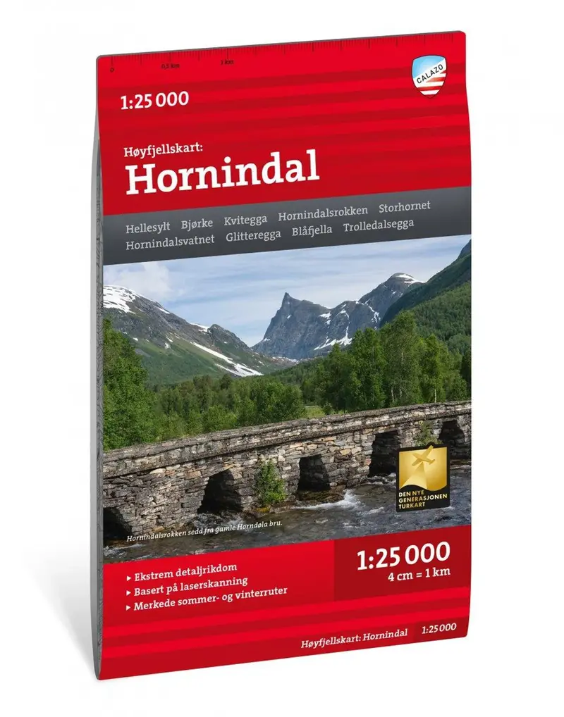 Høyfjellskart Hornindal 1