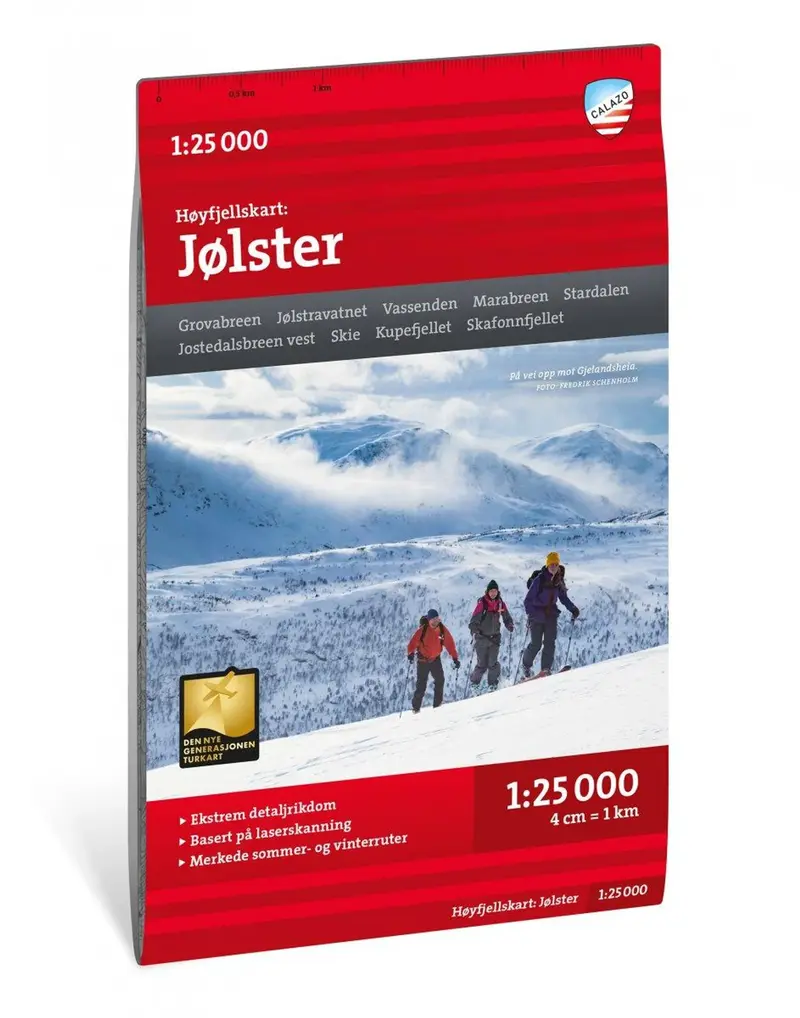 Høyfjellskart Jølster 1