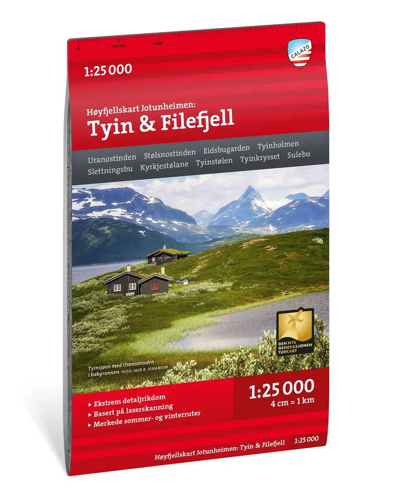 Høyfjellskart Jotunheimen