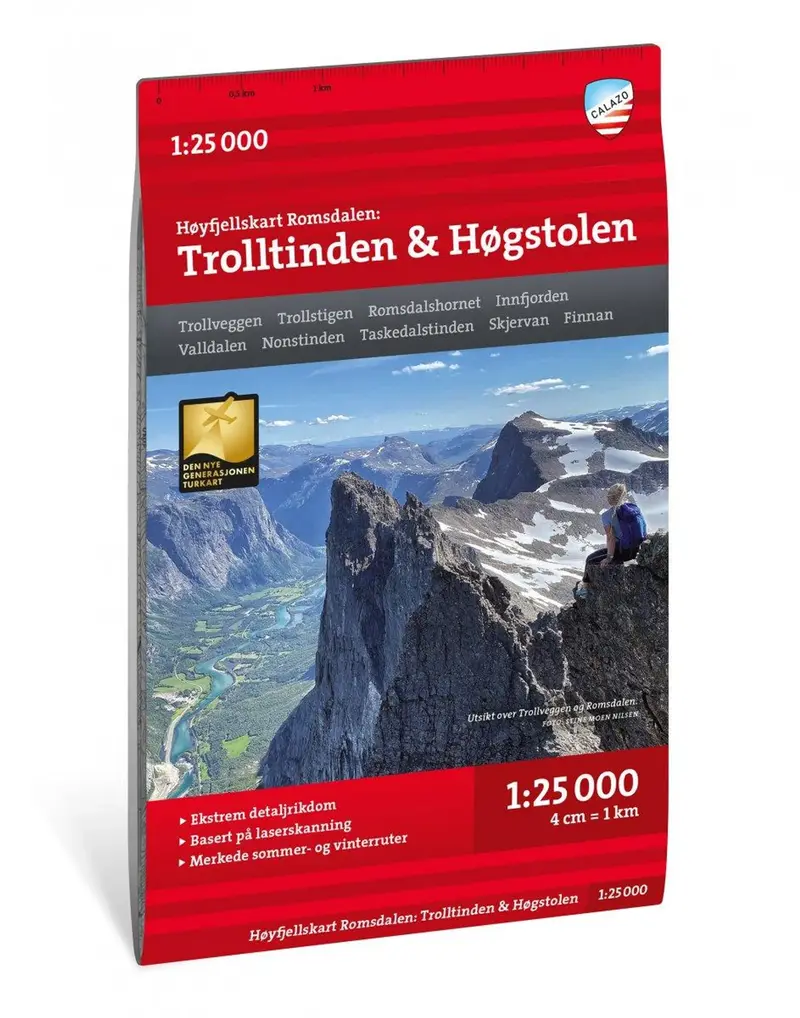 Høyfjellskart Romsdalen
