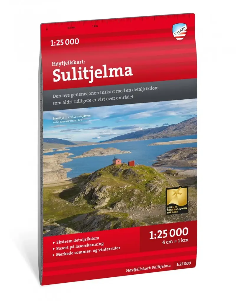 Høyfjellskart Sulitjelma 1