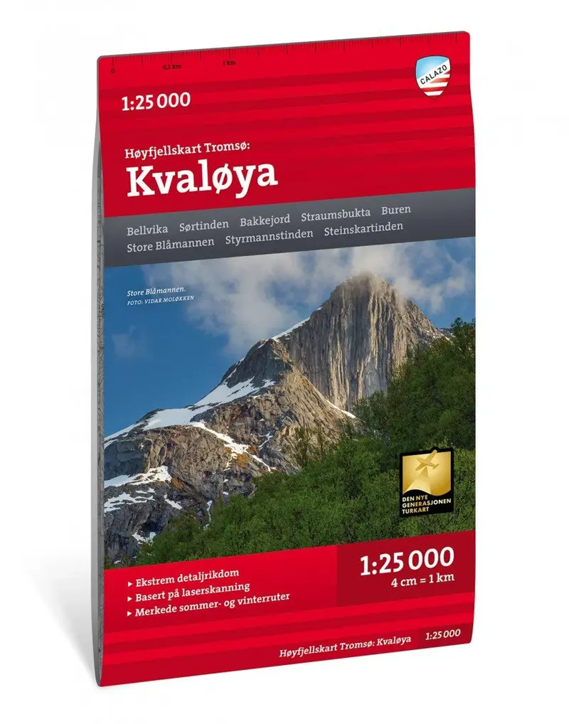 Høyfjellskart Tromsø