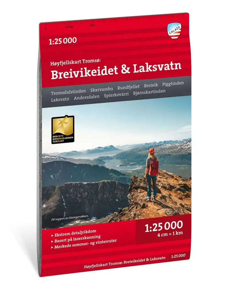 Høyfjellskart Tromsø