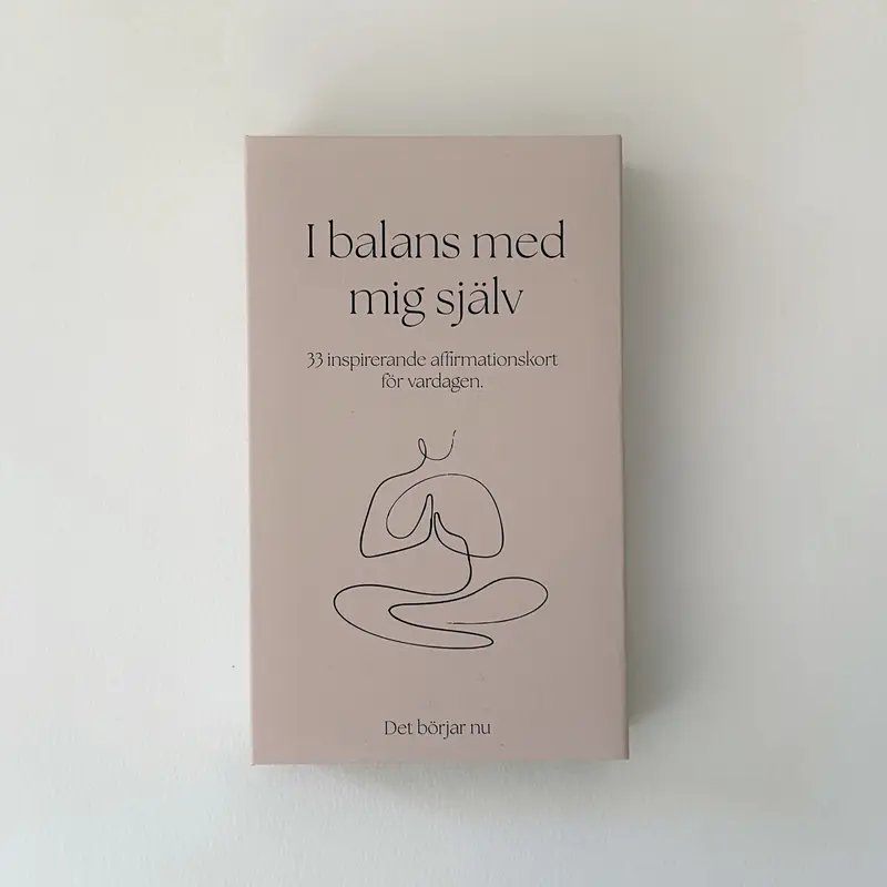 I balans med mig själv