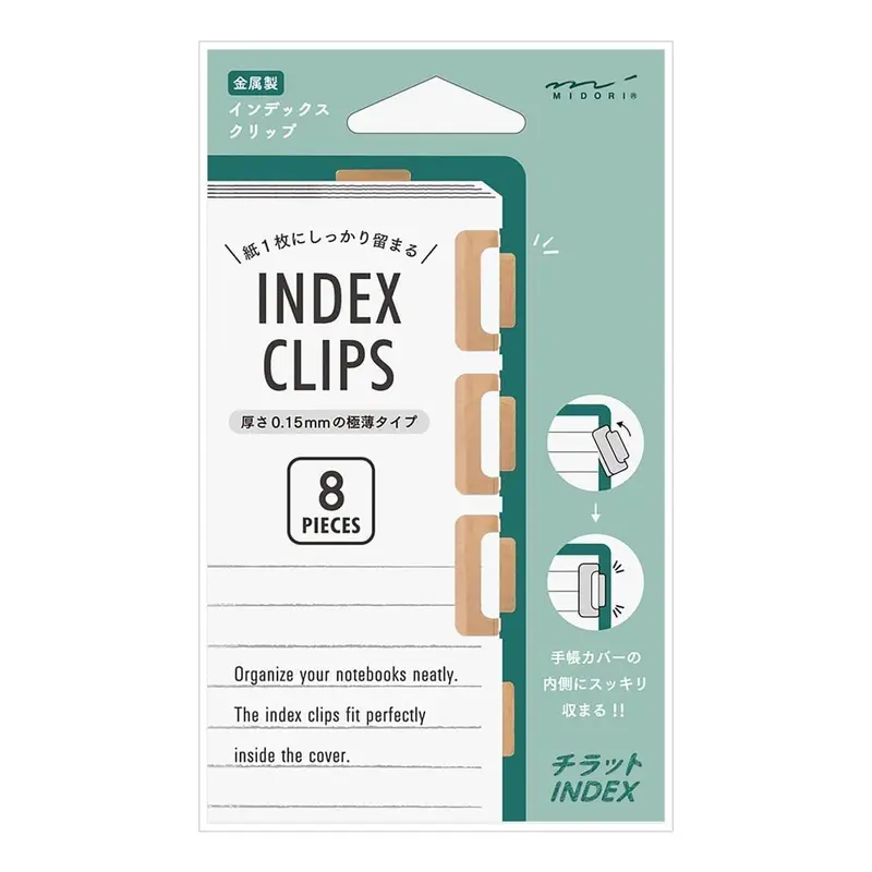 Index clips Chiratto Medium - Orange
