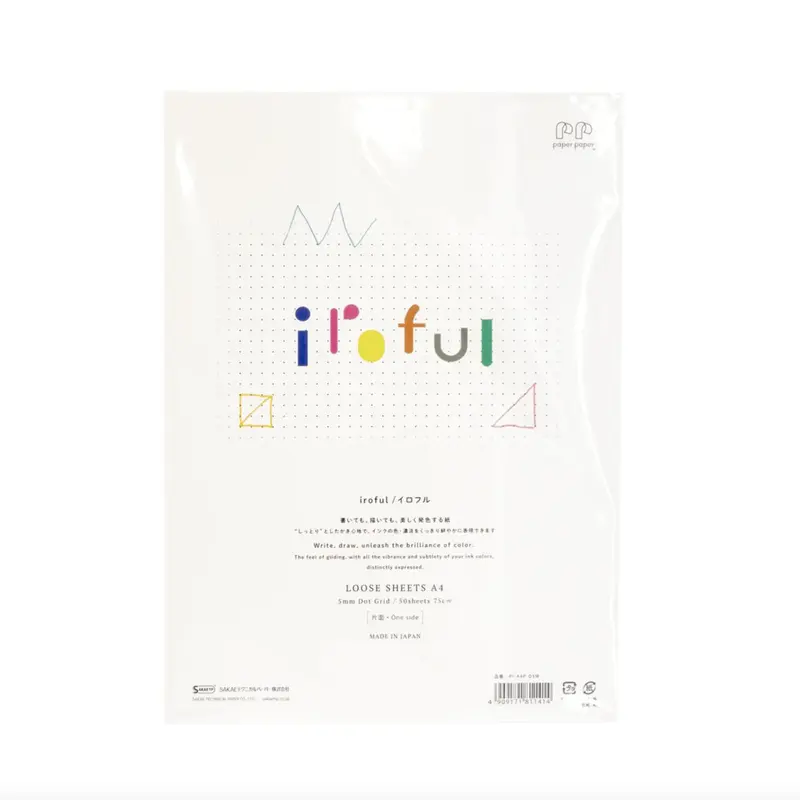 Iroful Loose Sheets Dot Grid - A4 - Ivory White