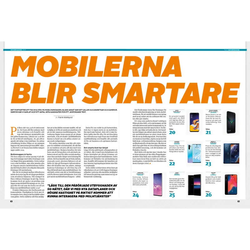 Jämförande test - Mobiltelefoner - nr 07, 2019