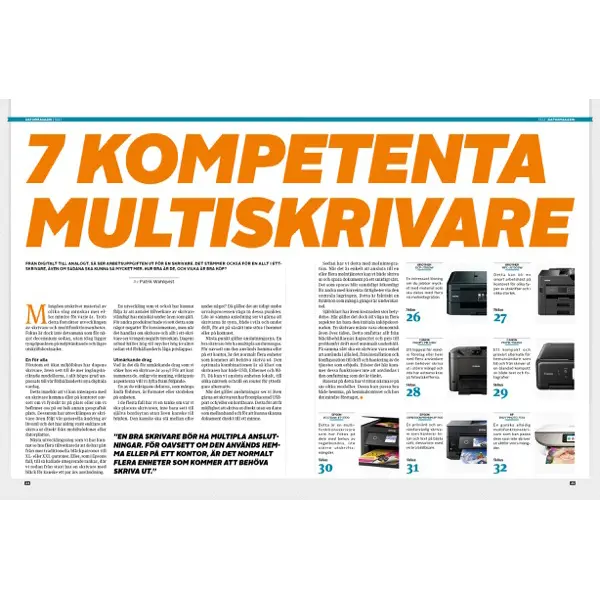 Jämförande test - Multiskrivare - nr 02-03, 2019