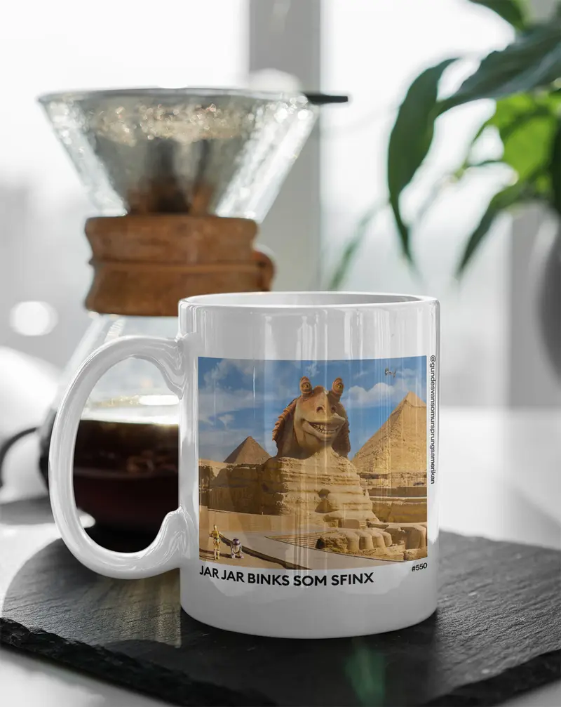 Jar Jar Binks som sfinx (#550) - Mugg