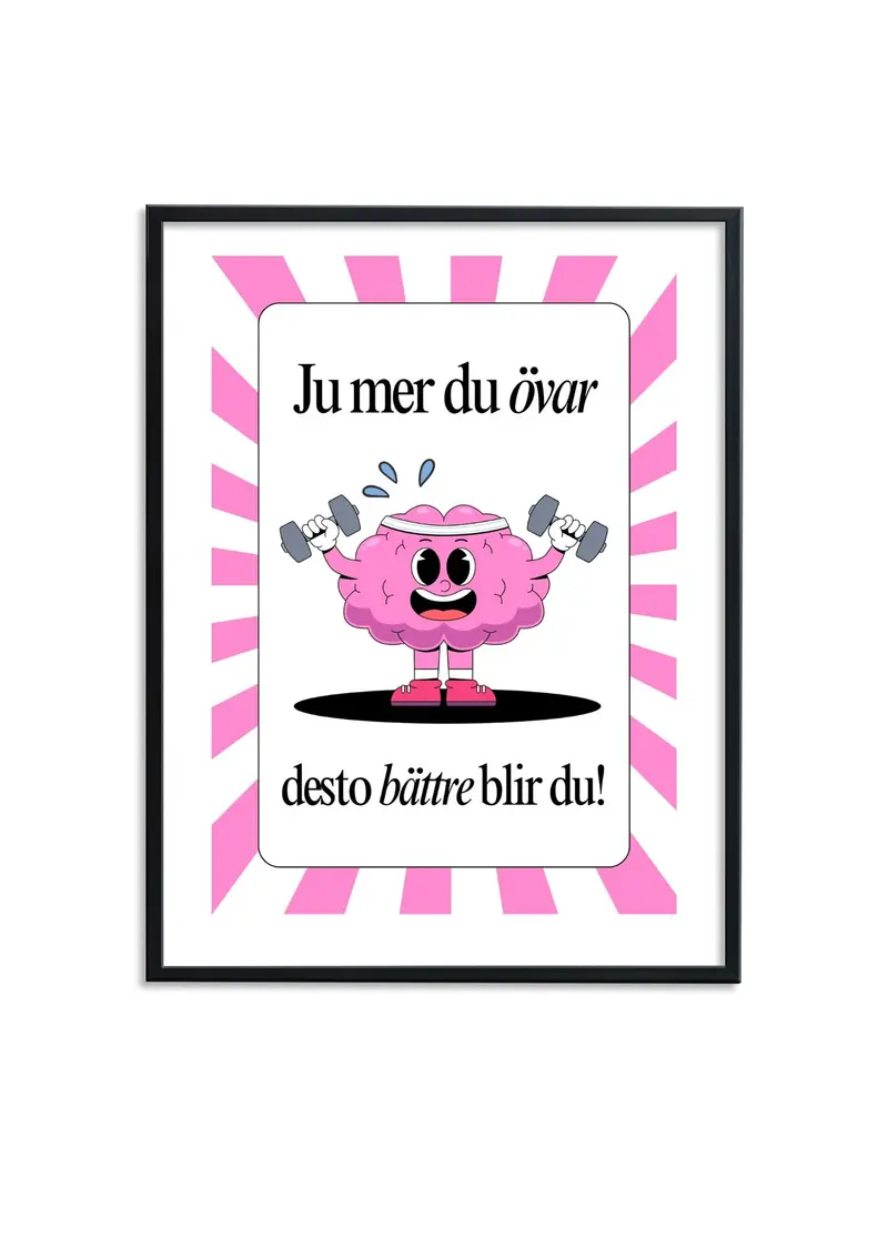 Ju mer du övar - Poster
