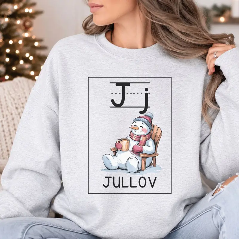 Jullov Snögubbe - Collegetröja