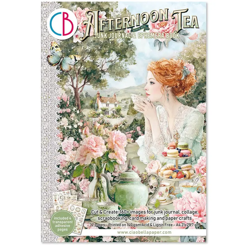 Junk Journal & Ephemera book - Afternoon Tea