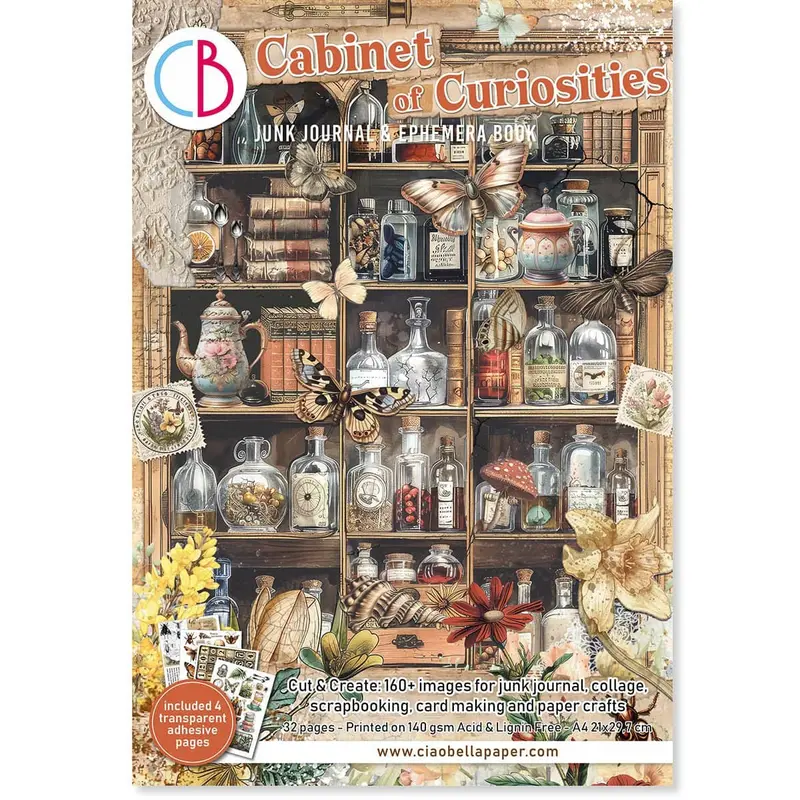 Junk Journal & Ephemera book - Cabinet of Curiosities