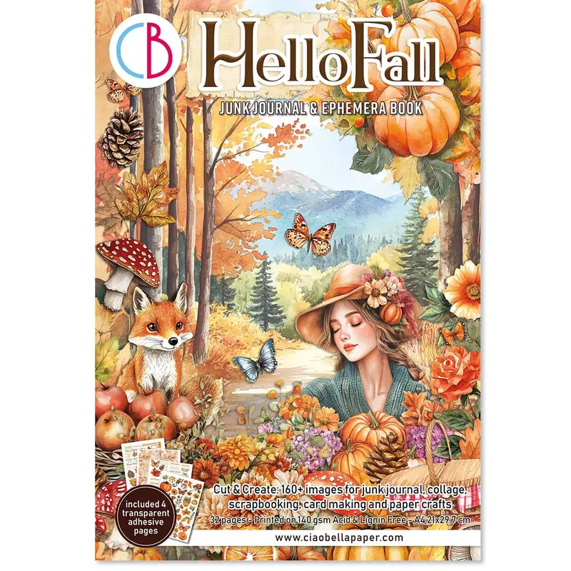 Junk Journal & Ephemera book - Hello Fall