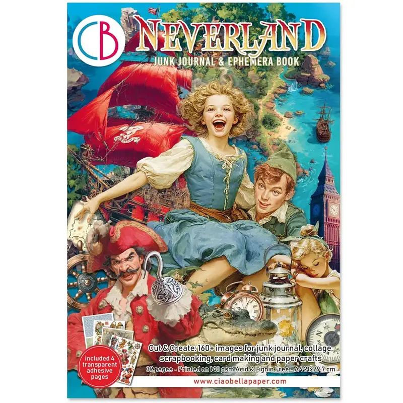 Junk Journal & Ephemera book - Neverland