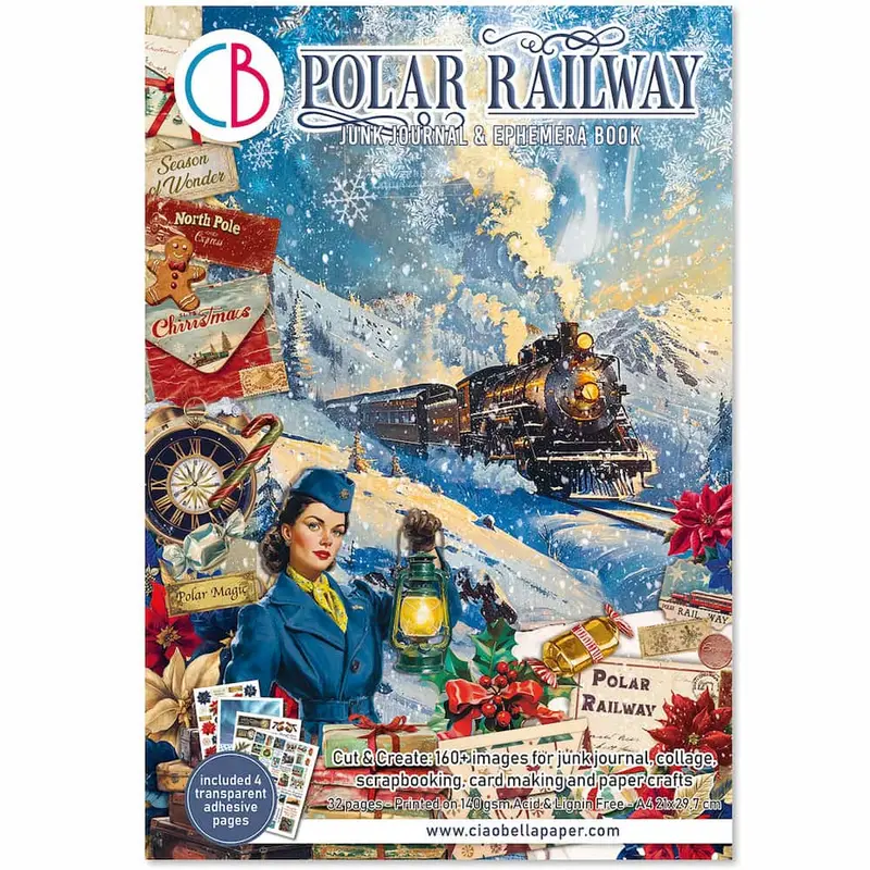 Junk Journal & Ephemera book - Polar Railway