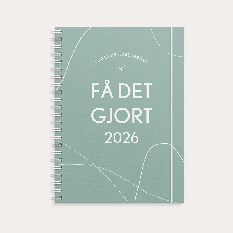 Kalender 2026 Få det gjort grön