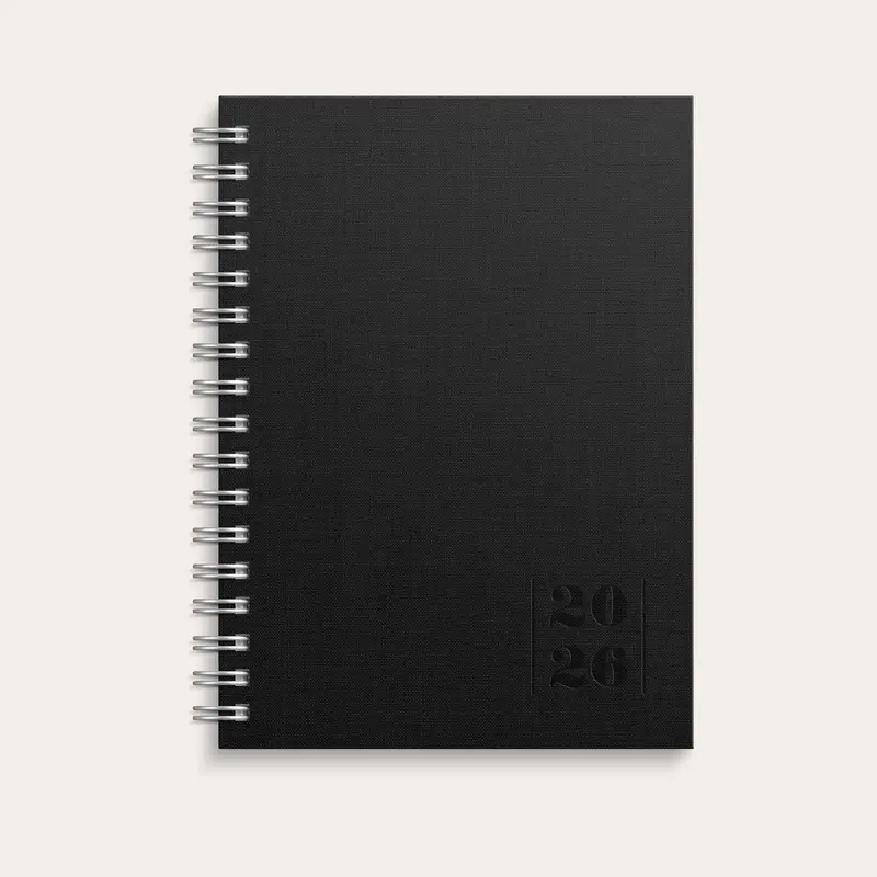 Kalender 2026 Senator A6 Textile svart