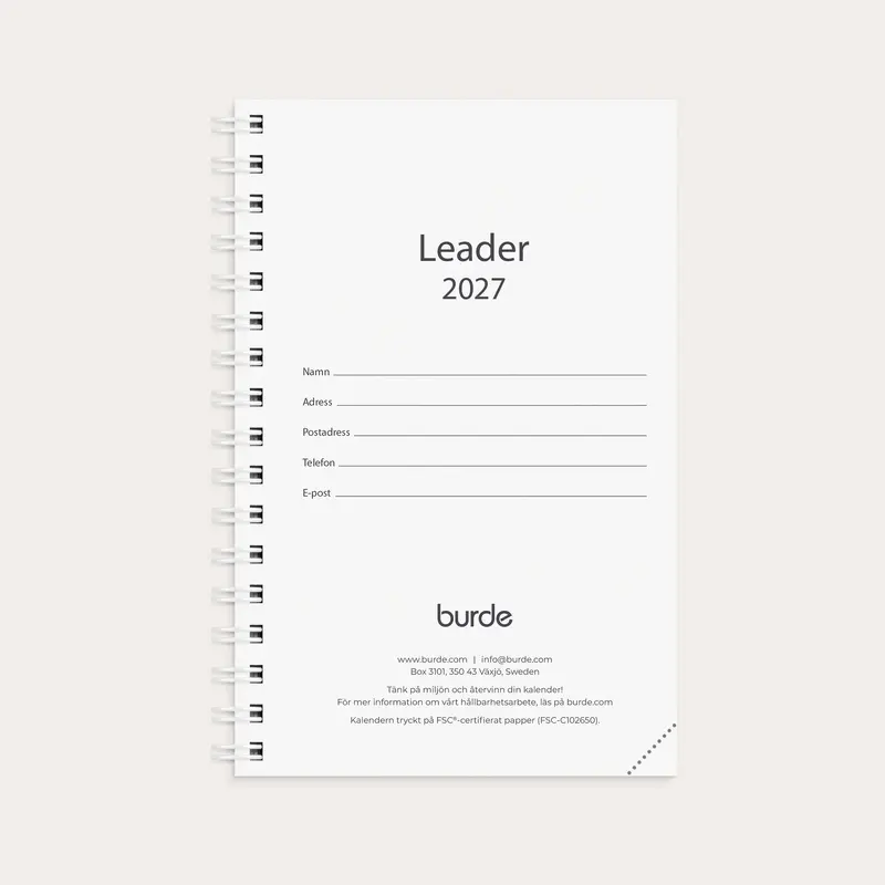 Kalender 2027 Leader refill