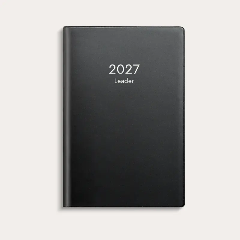 Kalender 2027 Leader svart plast