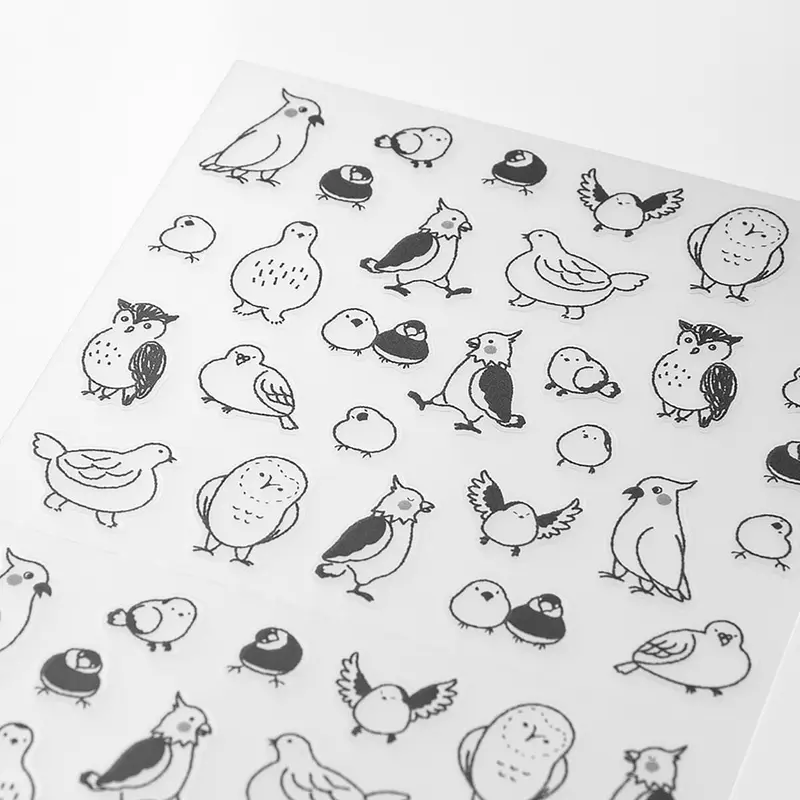 Kalenderstickers Djurtema - Birds