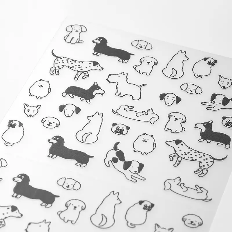 Kalenderstickers Djurtema - Dogs