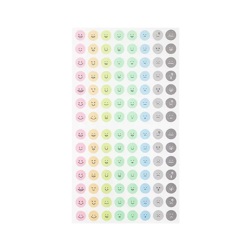 Kalenderstickers Midori Trackers - Feelings Face