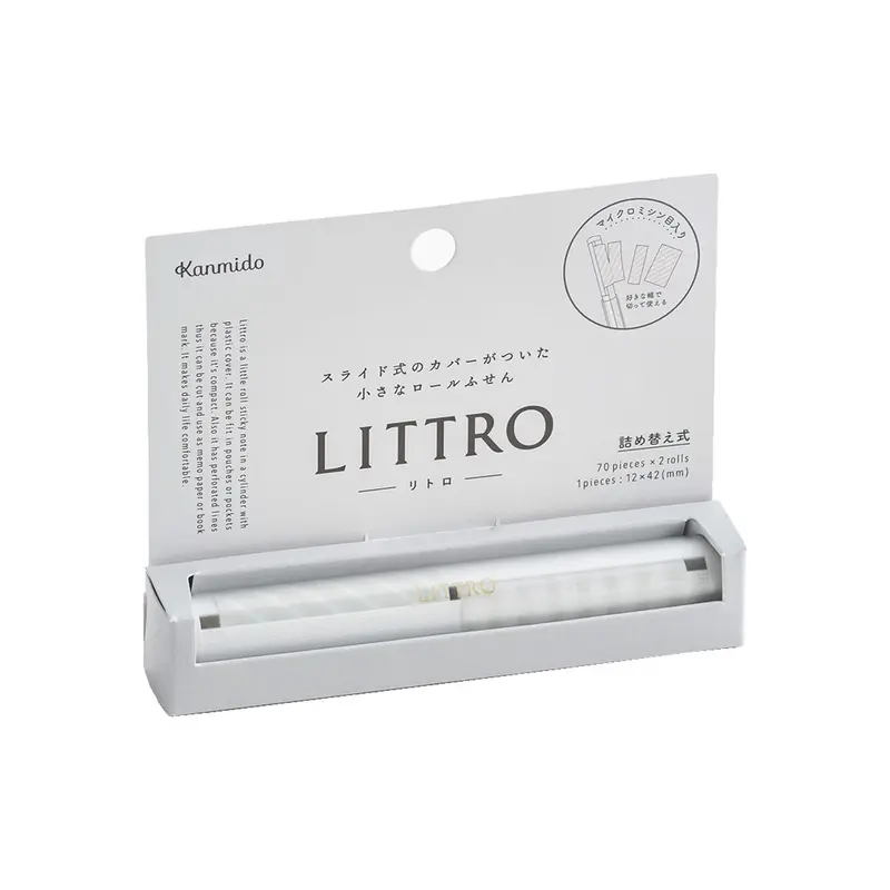 Kanmido Littro Roll Sticky Notes - Grayish