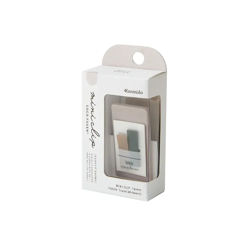 Kanmido Mini Clip Coco Fusen Sticky Notes - Misty Brown
