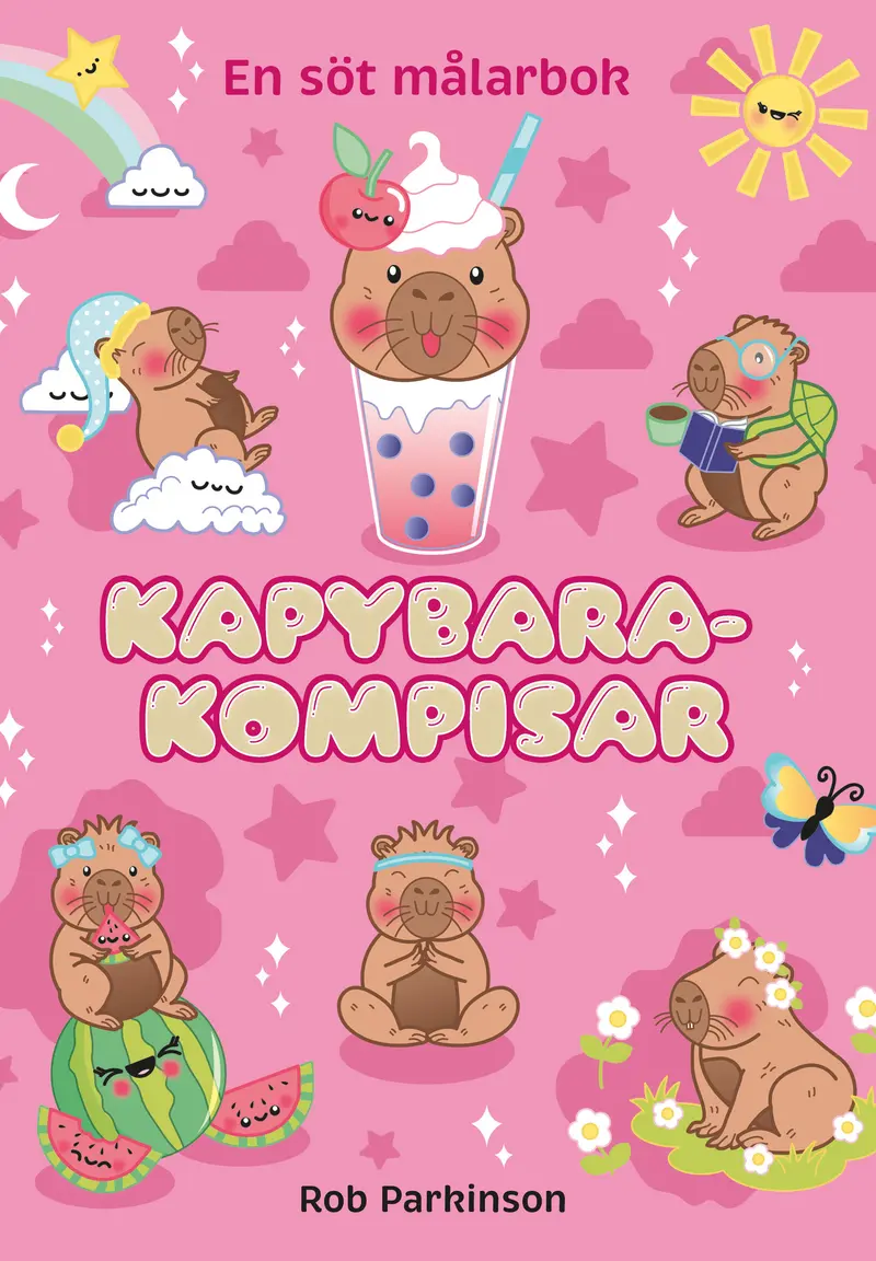 Kapybarakompisar målarbok