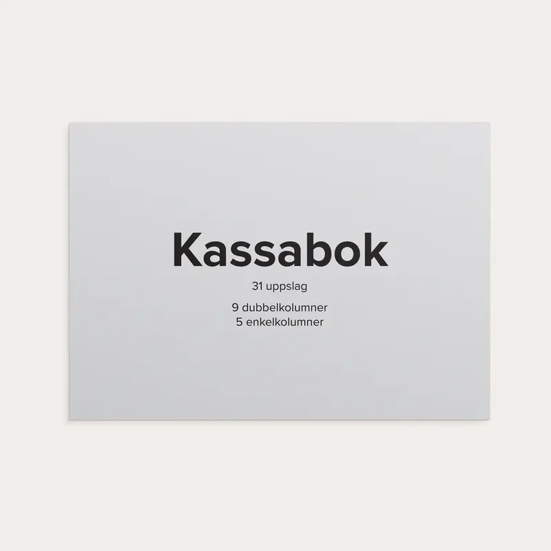 Kassabok A4L