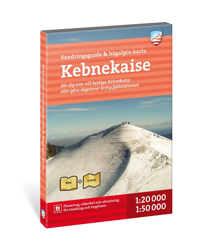 Kebnekaise vandringsguide och högalpin karta 1