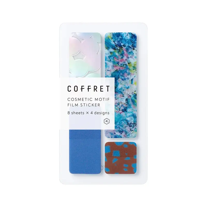 King Jim HITOTOKI COFFRET Cosmetic Motif Film Sticker - Bar / Horizon Blue