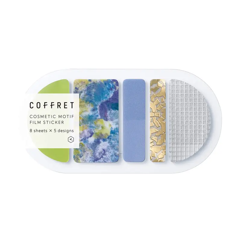 King Jim HITOTOKI COFFRET Cosmetic Motif Film Sticker - Round / Chiffon Yellow