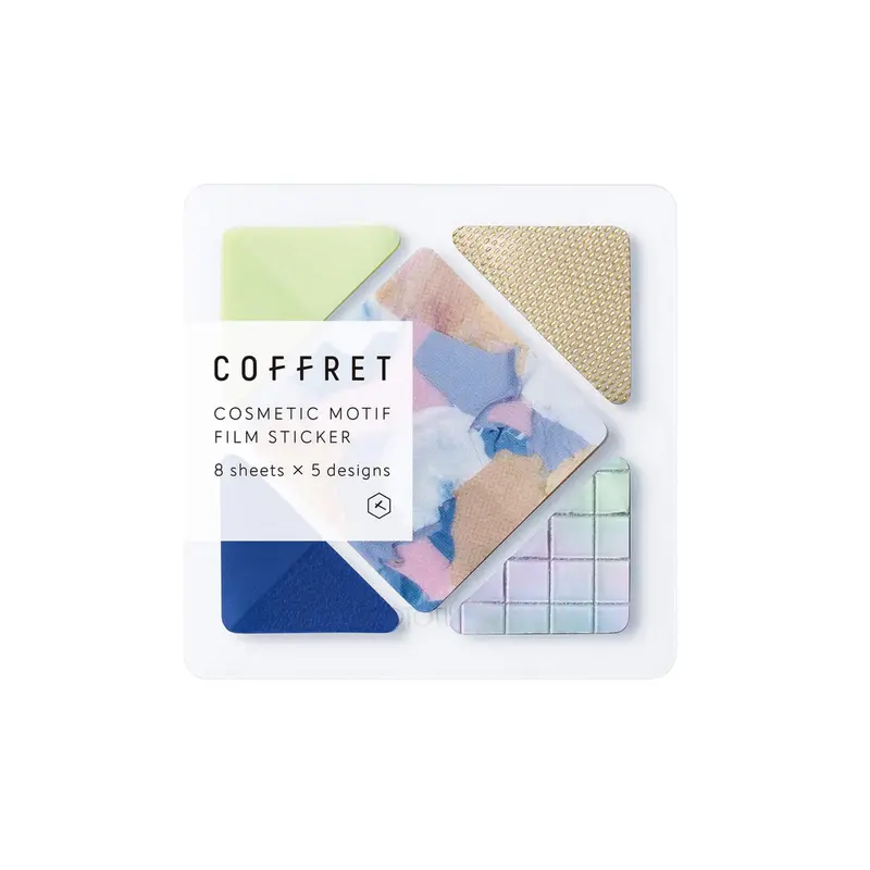 King Jim HITOTOKI COFFRET Cosmetic Motif Film Sticker - Square / Chiffon Yellow