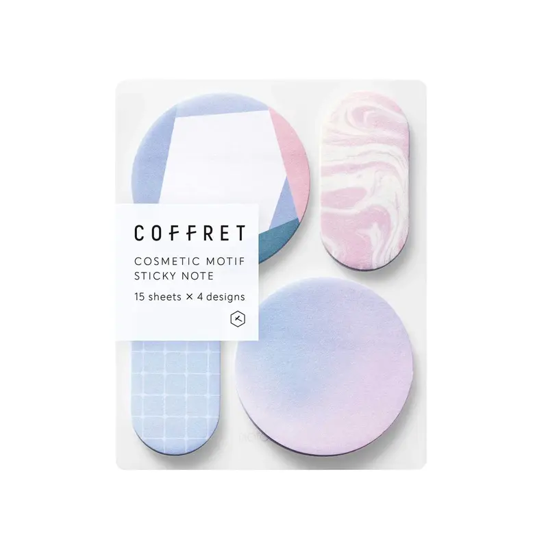King Jim HITOTOKI COFFRET Sticky Notes - Lilac Pink