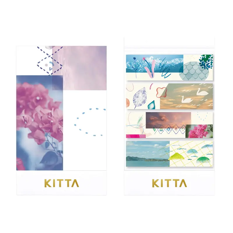 King Jim HITOTOKI KITTA Basic Washi Tape - Collage