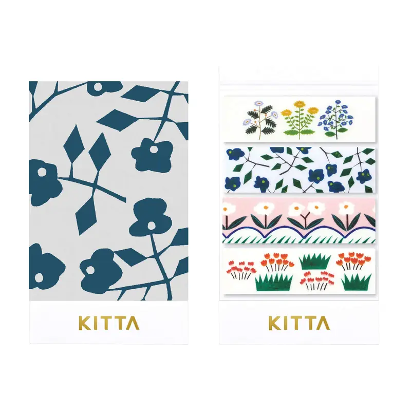 King Jim HITOTOKI KITTA Basic Washi Tape - Flower 5